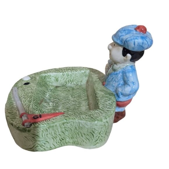 Fitz & Floyd Golfer Business Card Holder trinket dish soap dish - Picture 3 of 6